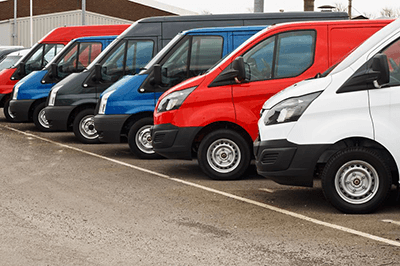 Surveillance Van stock photo